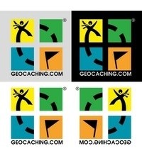Geocaching Minilogo, 4 pack