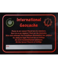 International Geocache - Stort klistermärke